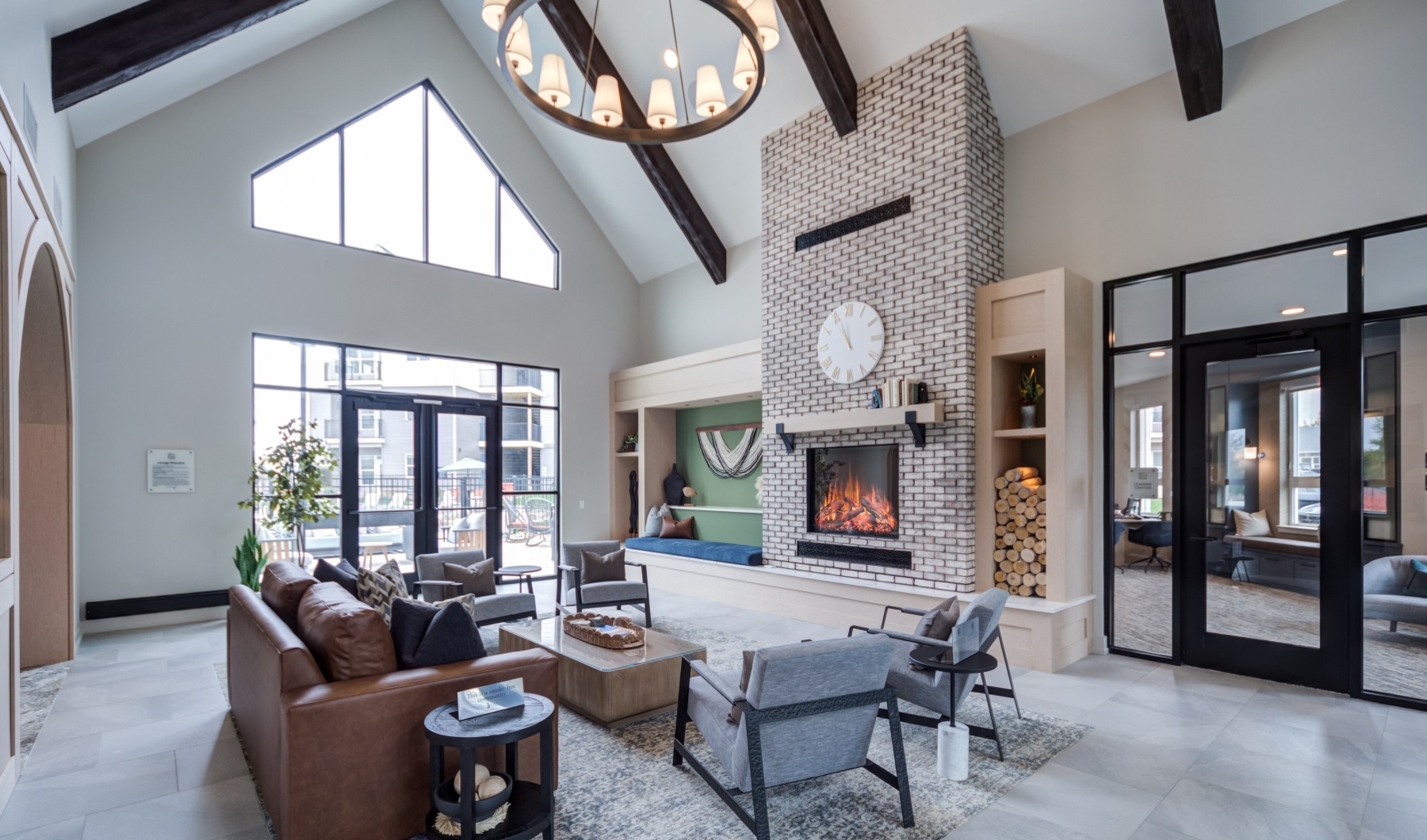 clubhousefireplace with chairs J Centra Burlington NJ luxury apartments  clubhousefireplace with chairs J Centra Burlington NJ luxury apartments